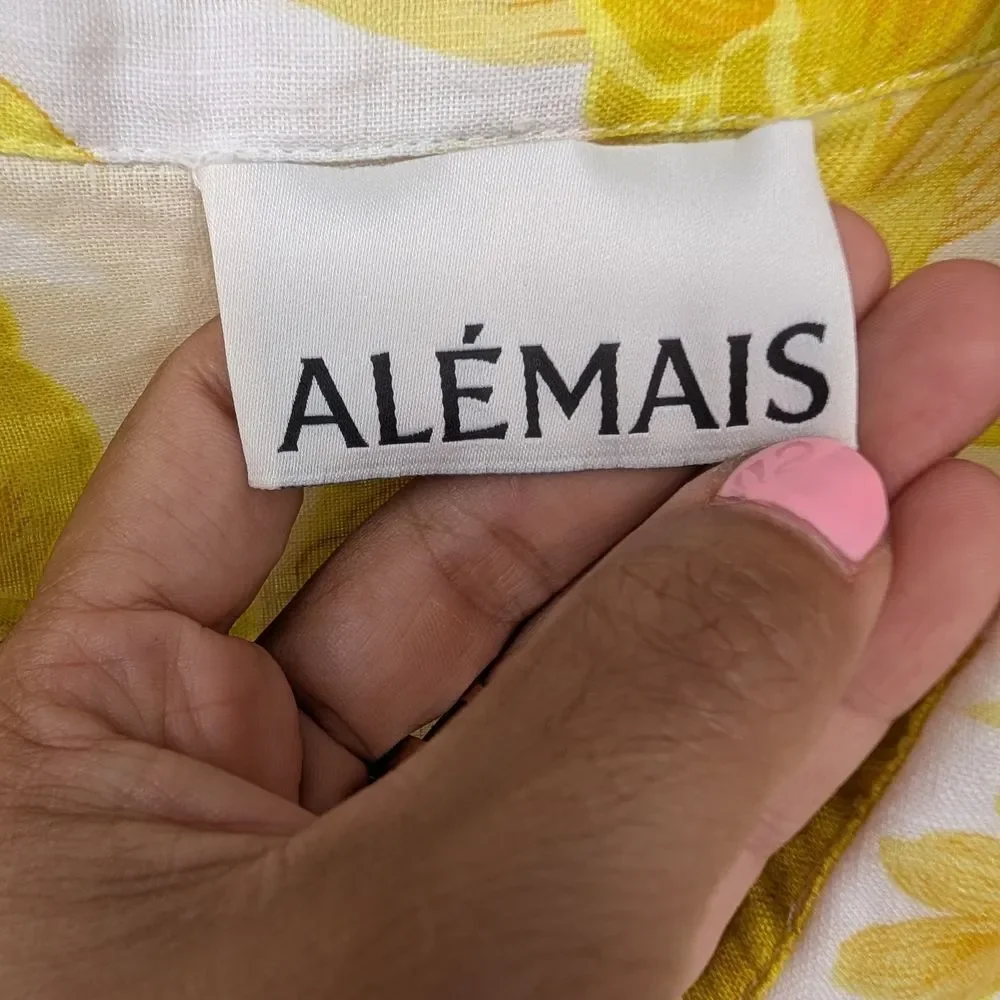 Floral Yellow Women's Shorts And Shirt